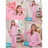 image:imageSWOMOG Girls Pajamas Set Kids Button Down Cute Print Pjs Sets Pant 2 Piece Soft Long Sleeve Sleepwear LoungewearBlush Pink Monkey