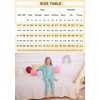 image:imageSWOMOG Girls Pajamas Set Kids Button Down Cute Print Pjs Sets Pant 2 Piece Soft Long Sleeve Sleepwear LoungewearGreen Daisy