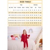 image:imageSWOMOG Girls Pajamas Set Kids Button Down Cute Print Pjs Sets Pant 2 Piece Soft Long Sleeve Sleepwear LoungewearRed