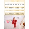 image:imageSWOMOG Girls Pajamas Set Kids Button Down Cute Print Pjs Sets Pant 2 Piece Soft Long Sleeve Sleepwear LoungewearRed Bow