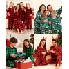 image:imageSWOMOG Matching Family Christmas Pajamas Set Long Sleeve Festival Party Pj Set ButtonDown Sleepwear Soft NightwearGreen Christmas