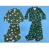 image:imageSWOMOG Matching Family Christmas Pajamas Set Long Sleeve Festival Party Pj Set ButtonDown SleepwearChristmas Green