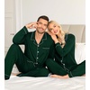 image:imageSWOMOG Matching Family Christmas Pajamas Set Long Sleeve Festival Party Pj Set ButtonDown SleepwearGreen