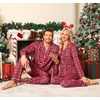 image:imageSWOMOG Matching Family Christmas Pajamas Set Long Sleeve Festival Party Pj Set ButtonDown SleepwearRed Stewart Plaid