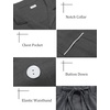 image:imageSWOMOG Matching Family Christmas Pajamas Set Modal Long Sleeve ButtonDown Sleepwear Family Festival Party Xmas PJs SetsDeep Grey