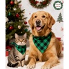image:imageSWOMOG Matching Family Christmas Pajamas Set Modal Long Sleeve ButtonDown Sleepwear Family Festival Party Xmas PJs SetsGreen With Black Grid