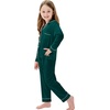 image:imageSWOMOG Matching Family Pajama Set Long Sleeve Christmas Pajama Button Down Holiday Sleepwear SetGreen