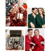 image:imageSWOMOG Matching Family Pajama Set Long Sleeve Christmas Pajama Button Down Holiday Sleepwear SetGreen Plaid