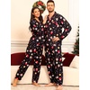 image:imageSWOMOG Matching Family Pajamas Christmas Pjs Long Sleeve Holiday Sleepwear Soft LoungewearChristmas Black Cupcake