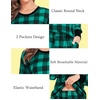 image:imageSWOMOG Matching Family Pajamas Christmas Pjs Long Sleeve Holiday Sleepwear Soft LoungewearGreen Plaid