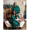 image:imageSWOMOG Matching Family Pajamas Christmas Pjs Long Sleeve Holiday Sleepwear Soft LoungewearGreen Plaid