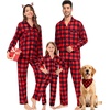 image:imageSWOMOG Matching Family Pajamas Christmas Pjs Long Sleeve Holiday Sleepwear Soft LoungewearRed Black Plaid