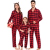 image:imageSWOMOG Matching Family Pajamas Christmas Pjs Long Sleeve Holiday Sleepwear Soft LoungewearRed Black Plaid