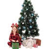 image:imageSWOMOG Matching Family Pajamas Christmas Pjs Long Sleeve Holiday Sleepwear Soft LoungewearRed Black Plaid