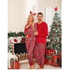 image:imageSWOMOG Matching Family Pajamas Christmas Pjs Long Sleeve Holiday Sleepwear Soft LoungewearRed Green Plaid