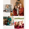 image:imageSWOMOG Matching Family Pajamas Christmas Pjs Long Sleeve Holiday Sleepwear Soft LoungewearRed Plaid