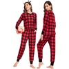 image:imageSWOMOG Matching Family Pajamas Christmas Pjs Long Sleeve Holiday Sleepwear Soft LoungewearRed Plaid