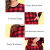 image:imageSWOMOG Matching Family Pajamas Christmas Pjs Long Sleeve Holiday Sleepwear Soft LoungewearRed Plaid