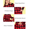 image:imageSWOMOG Matching Family Pajamas Christmas Pjs Long Sleeve Holiday Sleepwear Soft LoungewearRed Plaid