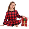 image:imageSWOMOG Matching Family Pajamas Christmas Pjs Long Sleeve Holiday Sleepwear Soft LoungewearRed Plaid