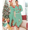 image:imageSWOMOG Matching Family Pajamas Sets Christmas Couple PJs Holiday Onesise Nightwear Household Sleepwear Sets with Pet bibsGreen Bibs Pet