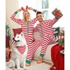 image:imageSWOMOG Matching Family Pajamas Sets Christmas Couple PJs Holiday Onesise Nightwear Household Sleepwear Sets with Pet bibsRed Bibs Pet