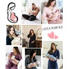 image:imageSWOMOG Maternity Nursing Robe Set 3 Piece Postpartum Breastfeeding Pajamas 3 in 1 Hospital Labor Delivery Pregnancy PjsBlackpants