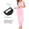image:imageSWOMOG Maternity Nursing Robe Set 3 Piece Postpartum Breastfeeding Pajamas 3 in 1 Hospital Labor Delivery Pregnancy PjsPinkpants