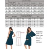 image:imageSWOMOG Women Maternity Nursing Gown and Robe Set 3 in 1 Labor Delivery Nursing Nightgown for Breastfeeding Hospital BathrobeBlue Green