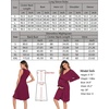 image:imageSWOMOG Women Maternity Nursing Gown and Robe Set 3 in 1 Labor Delivery Nursing Nightgown for Breastfeeding Hospital BathrobeWineberry