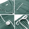 image:imageSWOMOG Womens Button Down Pajamas Set Short Sleeve Sleepwear Bride Soft Pj Lounge Sets XS3XLDark Green