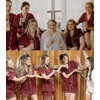 image:imageSWOMOG Womens Button Down Pajamas Set Short Sleeve Sleepwear Bride Soft Pj Lounge Sets XS3XLDeep Wine Red