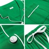 image:imageSWOMOG Womens Button Down Pajamas Set Short Sleeve Sleepwear Bride Soft Pj Lounge Sets XS3XLKelly Green