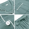 image:imageSWOMOG Womens Button Down Pajamas Set Short Sleeve Sleepwear Bride Soft Pj Lounge Sets XS3XLMoss Green