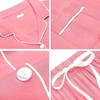 image:imageSWOMOG Womens Button Down Pajamas Set Short Sleeve Sleepwear Bride Soft Pj Lounge Sets XS3XLPeach Pink