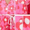 image:imageSWOMOG Womens Button Down Pajamas Set Short Sleeve Sleepwear Bride Soft Pj Lounge Sets XS3XLRose Floral