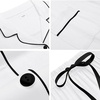 image:imageSWOMOG Womens Button Down Pajamas Set Short Sleeve Sleepwear Bride Soft Pj Lounge Sets XS3XLWhite