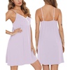 image:imageSWOMOG Womens Maternity Robe 2 Piece Nursing Nightgown for Breastfeeding 3 in 1 Labor Delivery Nursing Dress Lace BathrobeLilac