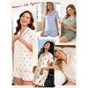image:imageSWOMOG Womens Pajama Sets Cute Ruffle Matching PJs Sleepwear Button Down Short Sleeve Loungewear 2 Piece PJ SetBlue Plaid Cherry
