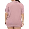 image:imageSWOMOG Womens Plus Size Pajamas Set Button Down Tops Short Sleeve Sleepwear Soft Pajama Shorts 2 Pcs Lounge Sets With PocketTaro Purple