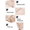 image:imageSWOMOG Womens Satin Pajamas Long Sleeve Sleepwear Silk Soft Button Down Loungewear Pjs Set SXXLChampagne