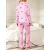 image:imageSWOMOG Womens Satin Pajamas Long Sleeve Sleepwear Silk Soft Button Down Loungewear Pjs Set SXXLPink Striped