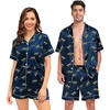 Navy Blue Leopard