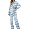 image:imageSWOMOG Womens Pajamas Set Long Sleeve Sleepwear Button Down Nightwear Soft Cotton Pj Lounge Sets