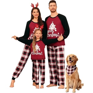 image:imageSWOMOG Family Christmas Matching Pajamas Sets Long Sleeve Pjs Holiday Sleepwear Women Men Soft Loungewear SetGray Black Plaid