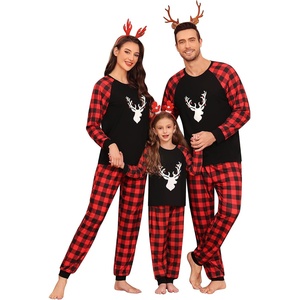 image:imageSWOMOG Family Christmas Pjs Matching Sets Christmas Pajamas for Family Xmas Jammies Set Christmas Holiday SleepwearChristmas Deer Head