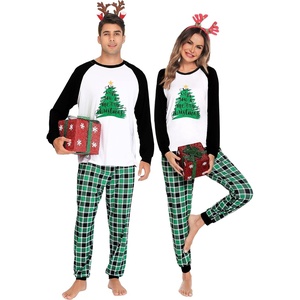 image:imageSWOMOG Family Christmas Pjs Matching Sets Christmas Pajamas for Family Xmas Jammies Set Christmas Holiday SleepwearGreen Christmas Tree