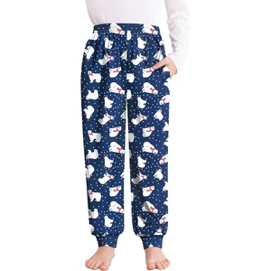 image:imageSWOMOG Unisex Kids Plaid Pajama pants for Boys amp Girls Comfy Sleepwear Bottoms Lounge Jogger PJ Pants with PocketsChristmas Polar Bear