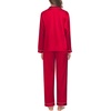 image:imageSWOMOG Family Matching Pajama Set 2Pcs Silk Satin Sleepwear Long Sleeve Button Down LoungewearRed