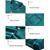 image:imageSWOMOG Women 4Pcs Silk Pajamas Set Button Down Sleepwear Loungewear Pj Sets for Ladies NightwearGreen